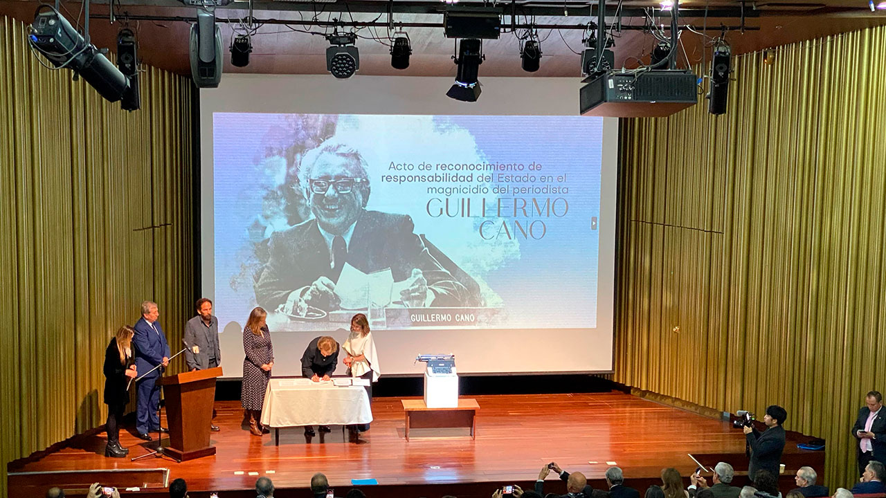 Colombia reconoce su responsabilidad en el asesinato de Guillermo Cano Isaza